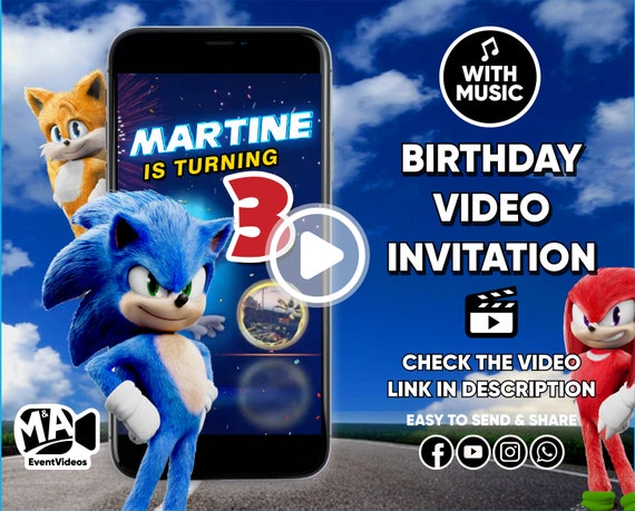 SONIC - PNG  Sonic the movie, Sonic dash, Sonic birthday