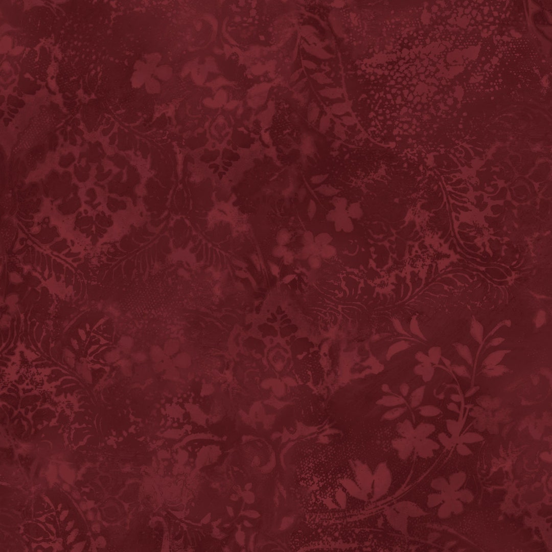 Vintage Damask Burgandy 108 Wide Backing Maywood Etsy