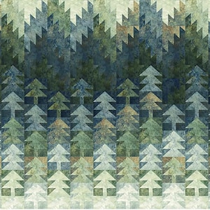 Misted Pines Quilt Kit - Summer Colorway - Northcott's NEW Stonehenge Gradations Collection PTN3307
