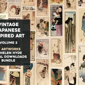 Helen Hyde Americanized Japanese Woodblock Prints HQ Image Bundle Printable Wall Art Vintage Instant Digital Download Commercial Use 2