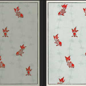 40 Japanese Patterns & Designs Prints Printable Wall Art Bundle Vintage Oriental Woodblock Floral Botanical Digital Download Commercial Use image 4