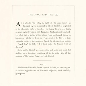 44 Vintage Aesops Fables Illustrated Stories Tales | HQ Image Bundle ...