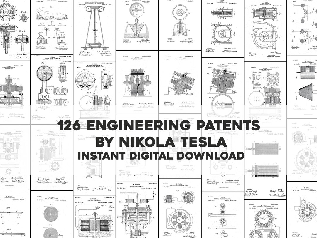 126-nikola-tesla-engineering-patents-inventions-hq-image-bundle