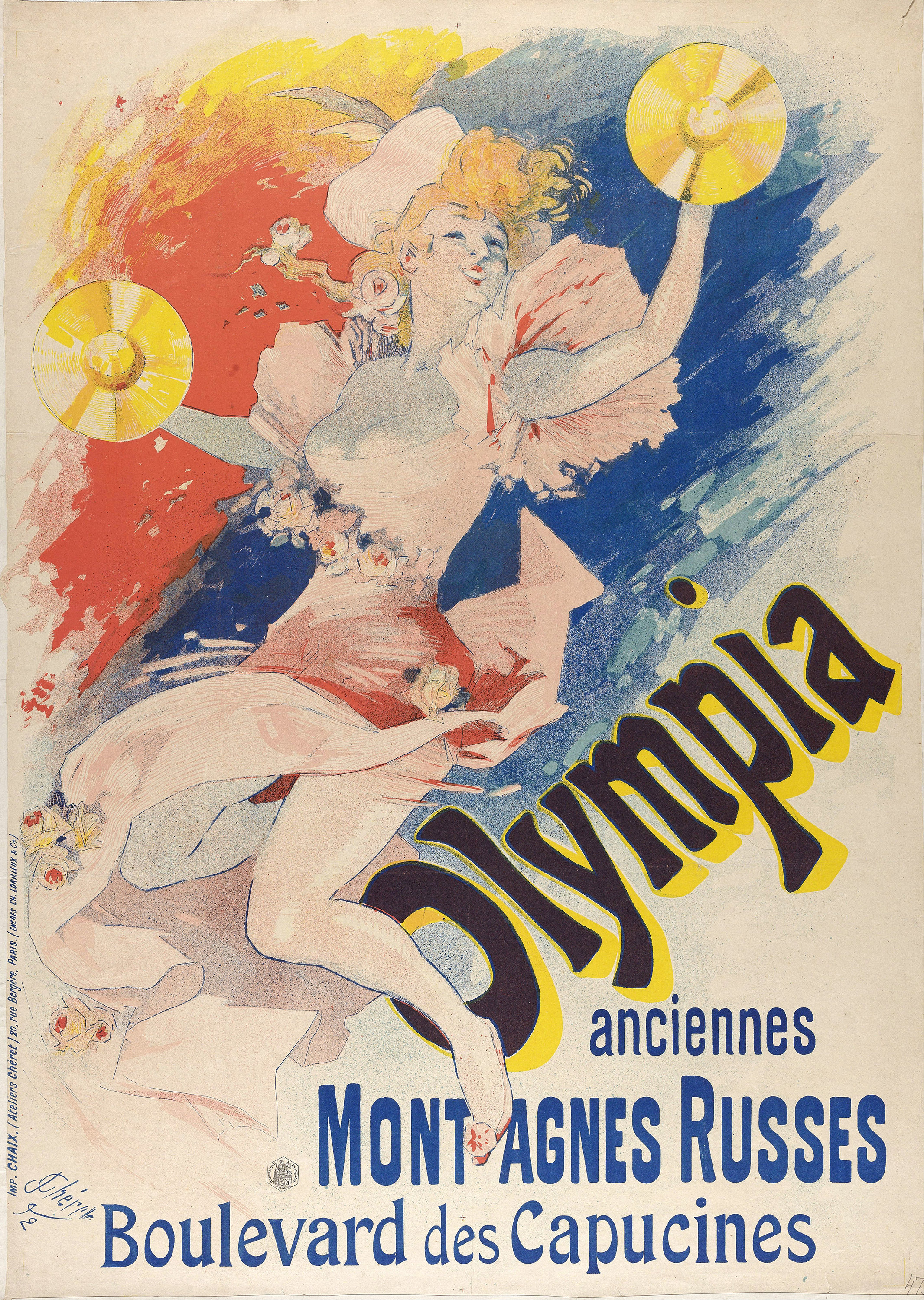 30 枚の素晴らしいビンテージ フランス広告ポスター ジュール シェレ