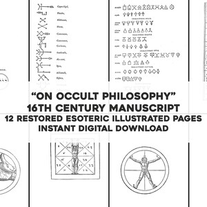 12 páginas de simbolismo oculto / Paquete de recursos con imágenes antiguas restauradas de alta calidad / Descarga digital instantánea para uso comercial