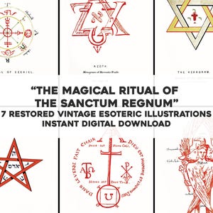 Rituel magique Sanctum Regnum 7 Images ésotériques | Art mural imprimable Bundle d'images restaurées HQ | Téléchargement numérique instantané Utilisation commerciale