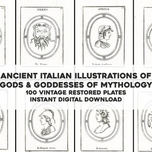 Coleção de gemas figuradas antigas 100 imagens | Pacote de recursos de imagem de 1600 | Download digital instantâneo para uso comercial