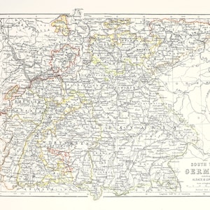 34 Vintage Maps from World Atlas 1882 Countries Continents Image/Printable Wall Art Bundle Instant Digital Download Commercial Use image 7