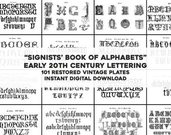 100 + Signist Alphabet Awesome Font Type Sheets Pages | HQ Image Resource Bundle | Instant Digital Download Commercial Use