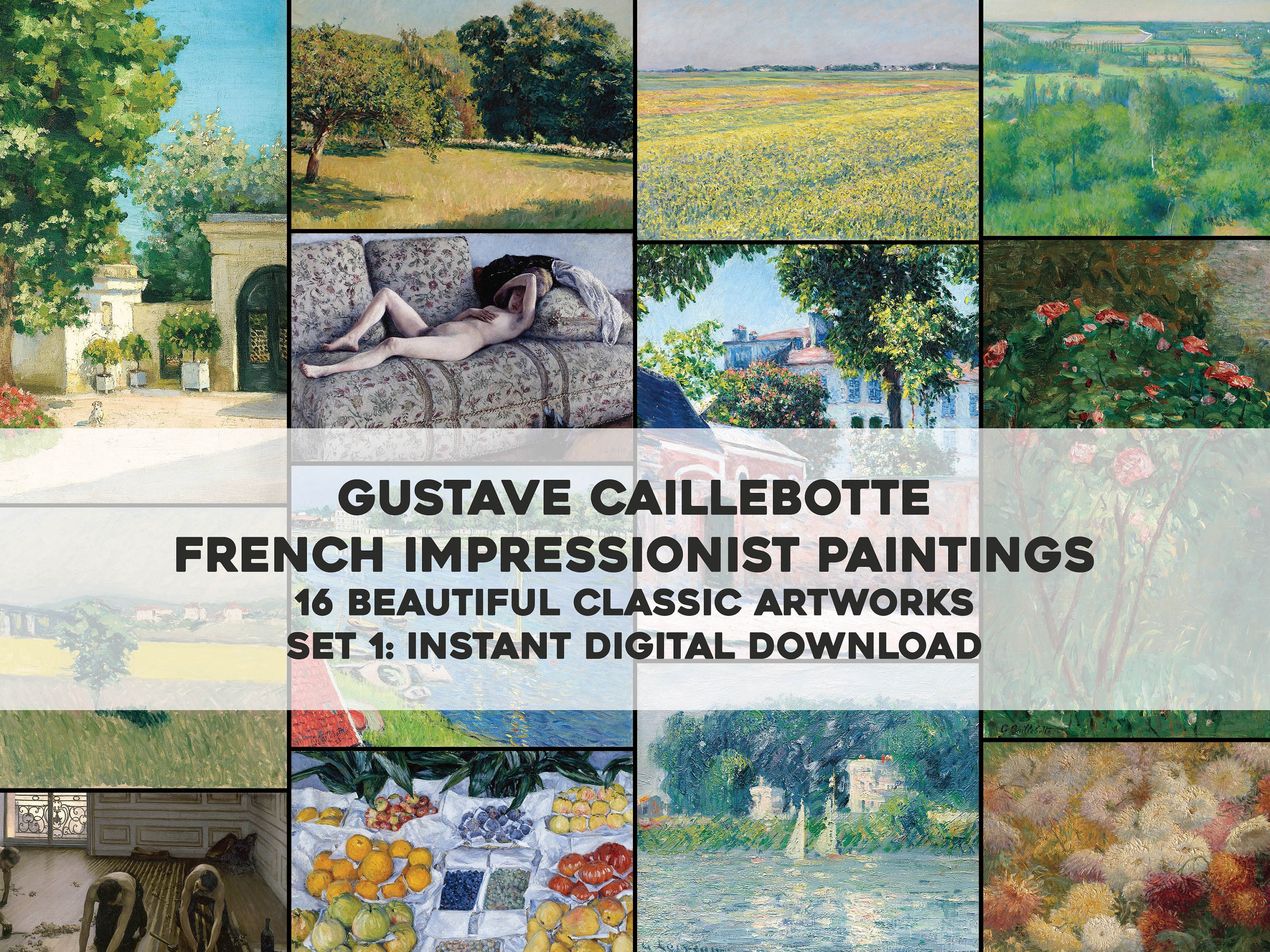 Gustave Caillebotte、希少画集画、新品高級額、額装付、状態良好 Boulevard Seen From Above By Gustave Caillebotte Reproduction