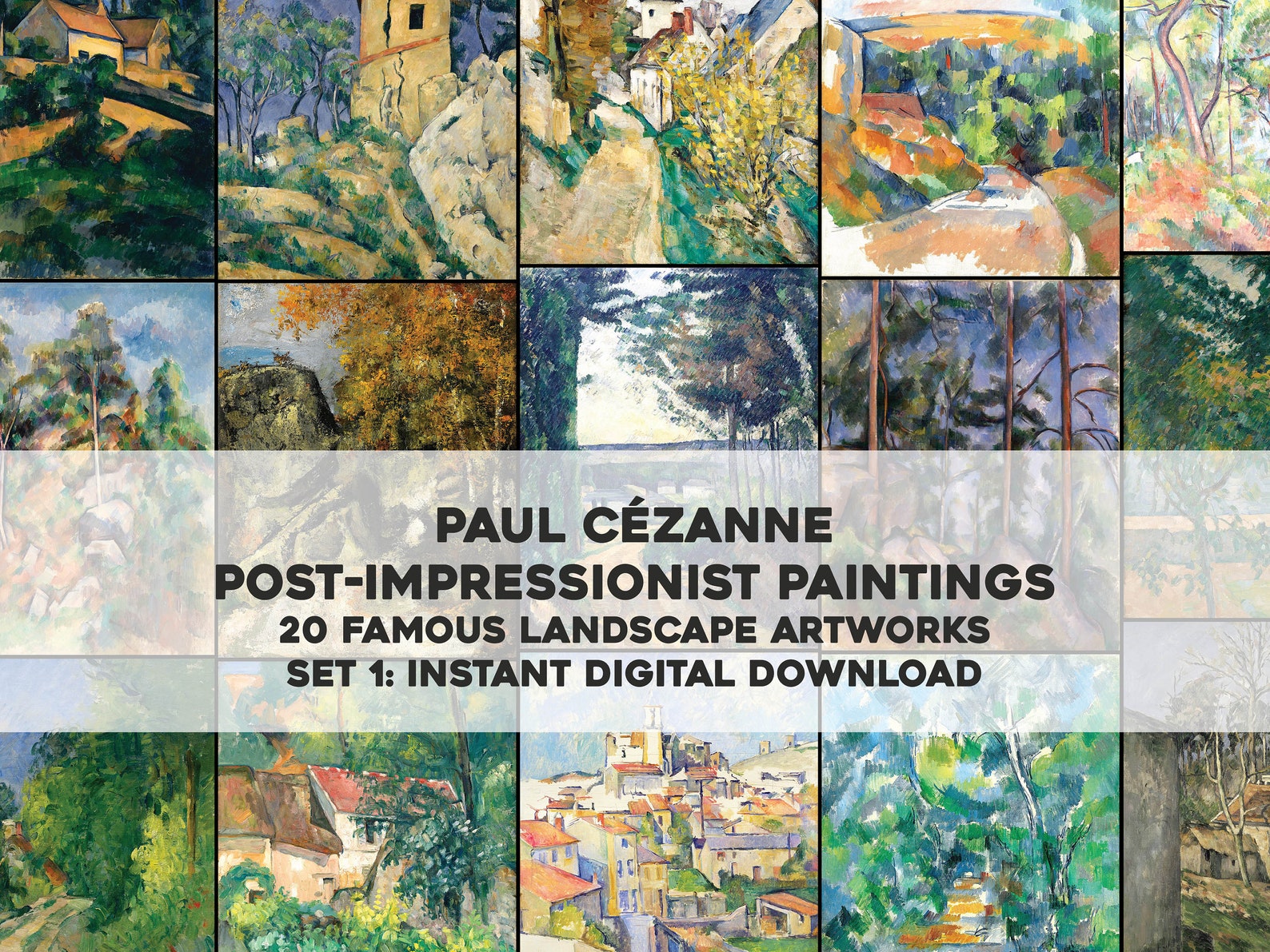 20 Paul Cezanne Impressionist Landscape Scenery Paintings | HQ Image ...
