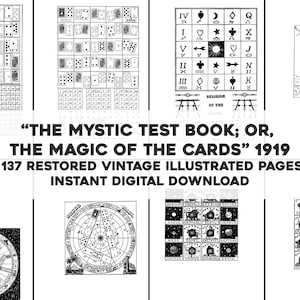 137 pagina's Cartomancy-speelkaartspreads en symboliek | Bundel met HQ vintage gerestaureerde afbeeldingen | Directe download voor commercieel gebruik