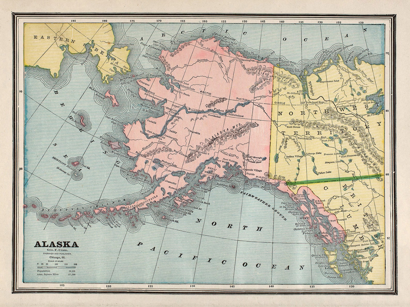 22 Vintage Maps of USA States 1889 Family World Atlas | HQ Image ...