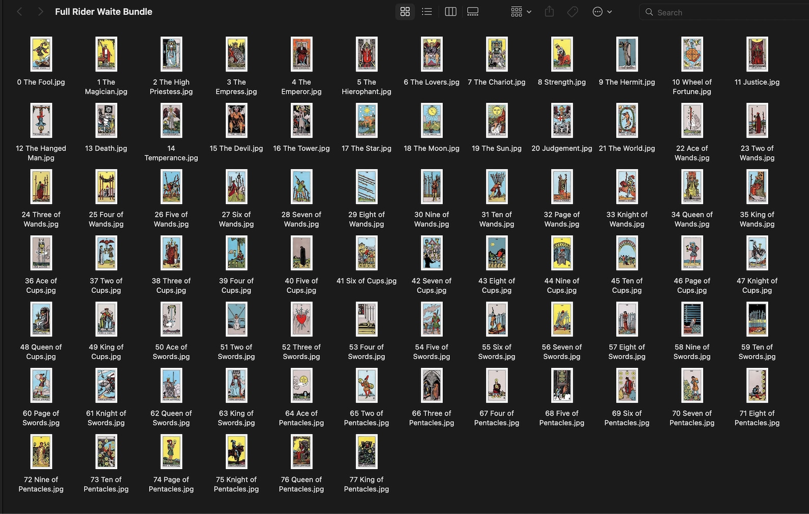 Complete Set Rider Waite Smith Tarot Card Deck High - Etsy