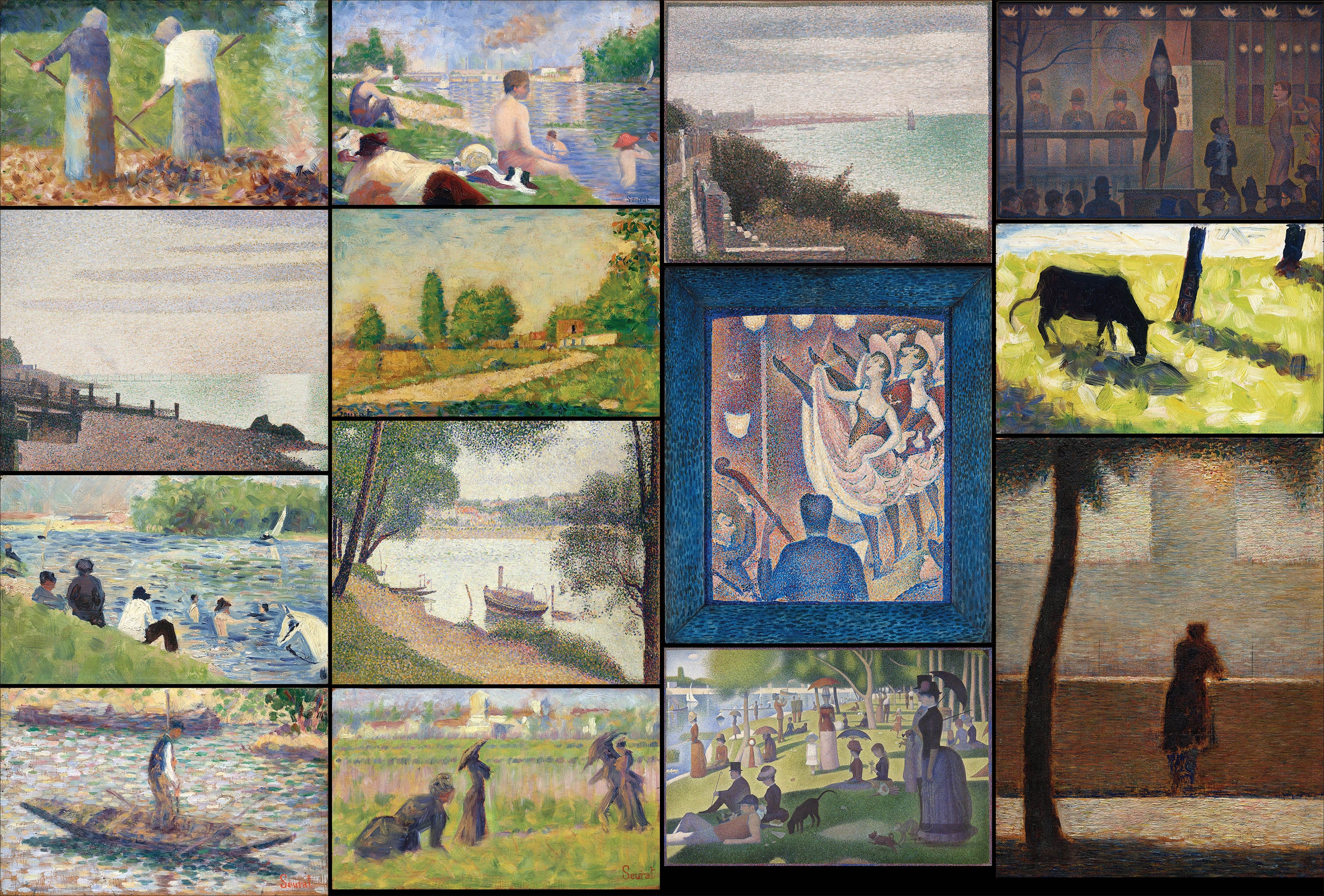 ジョルジュ スーラ 点描主義 ポスト印象派 絵画 14 点 | 高画質画像