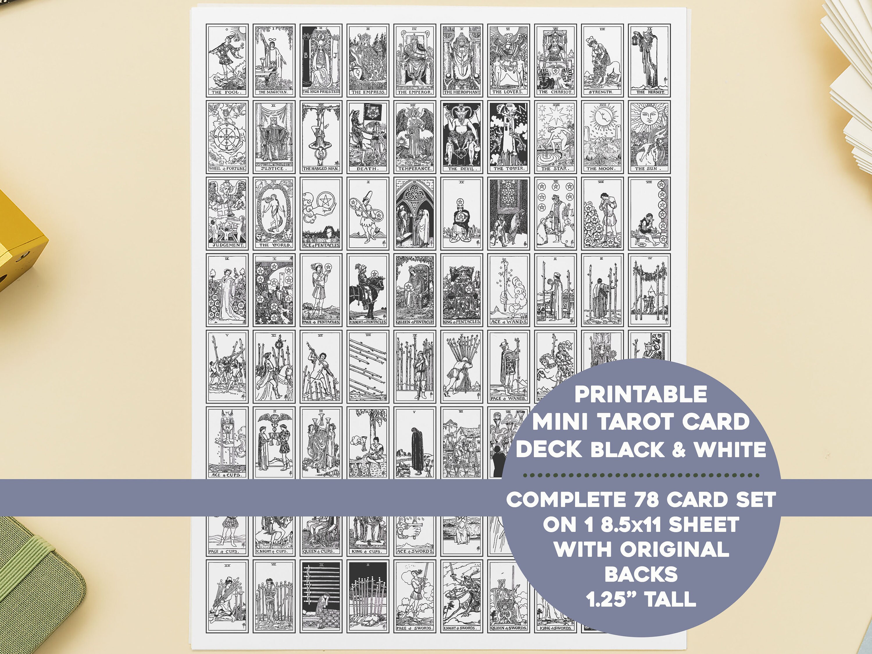 Set 78 Playing Cards - Etsy