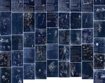 93 レオナルド ダ ヴィンチ スケッチ ノート 図表 ネガ セット 2