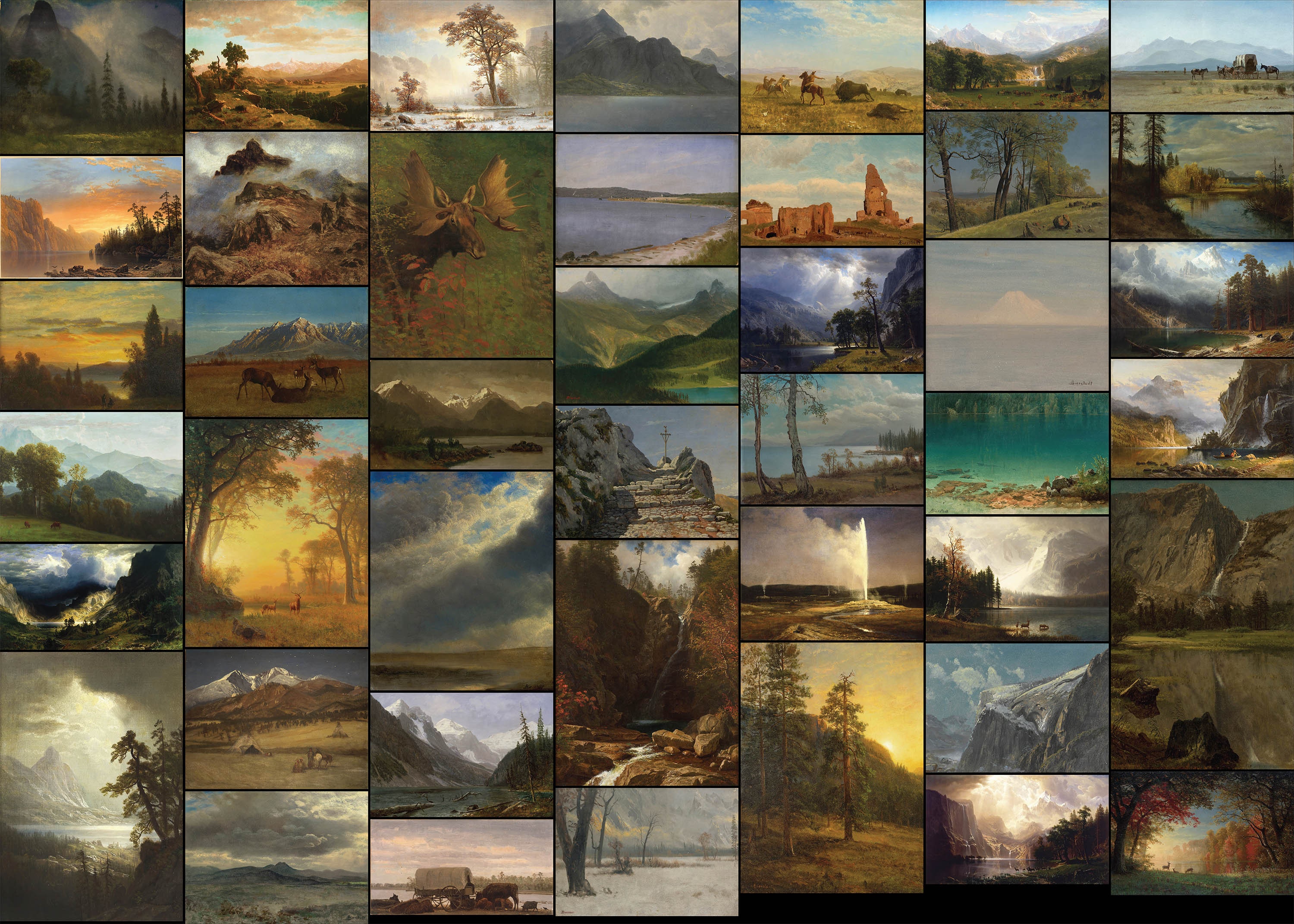 43 Western Landscape Paintings Albert Bierstadt HQ Etsy