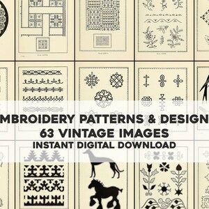 63 Embroidery Patterns & Designs Images | HQ Image Bundle Printable ...