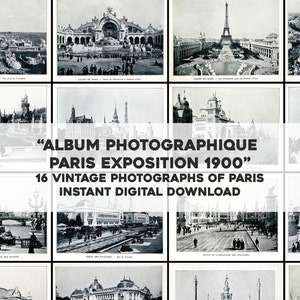Photographies vintage de l'Exposition de Paris 16 Images | Lot d'images vintage | Téléchargement numérique instantané Utilisation commerciale