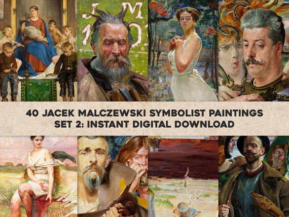 40 ヤツェク・マルチェフスキ象徴主義絵画ポーランド美術作品