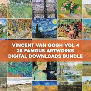28 Vincent Van Gogh Impressionist Paintings | HQ Image Bundle Printable Wall Art Classic Paintings Instant Digital Download Commercial Use 4