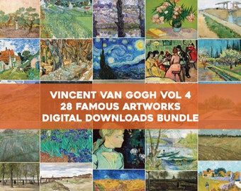 28 Vincent Van Gogh Impressionist Paintings | HQ Image Bundle Printable Wall Art Classic Paintings Instant Digital Download Commercial Use 4