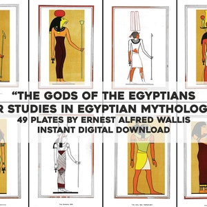 49 goden van oude Egyptenaren prenten | HQ afbeelding bundel afdrukbare Wall Art | Directe digitale download Fysiek commercieel gebruik