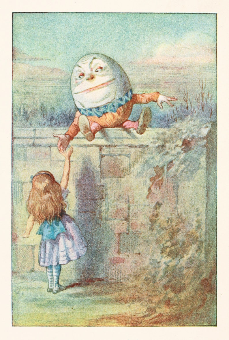 14 Color Illustrations Alice in Wonderland & Through the - Etsy