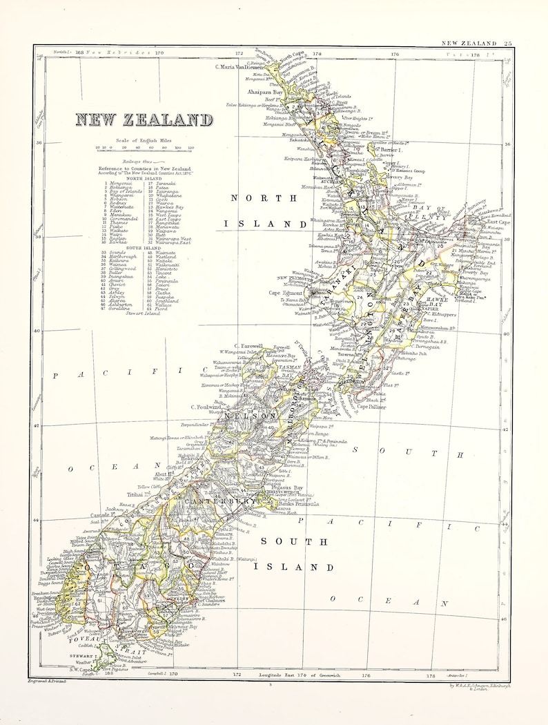 34 Vintage Maps from World Atlas 1882 Countries Continents Image/Printable Wall Art Bundle Instant Digital Download Commercial Use image 4