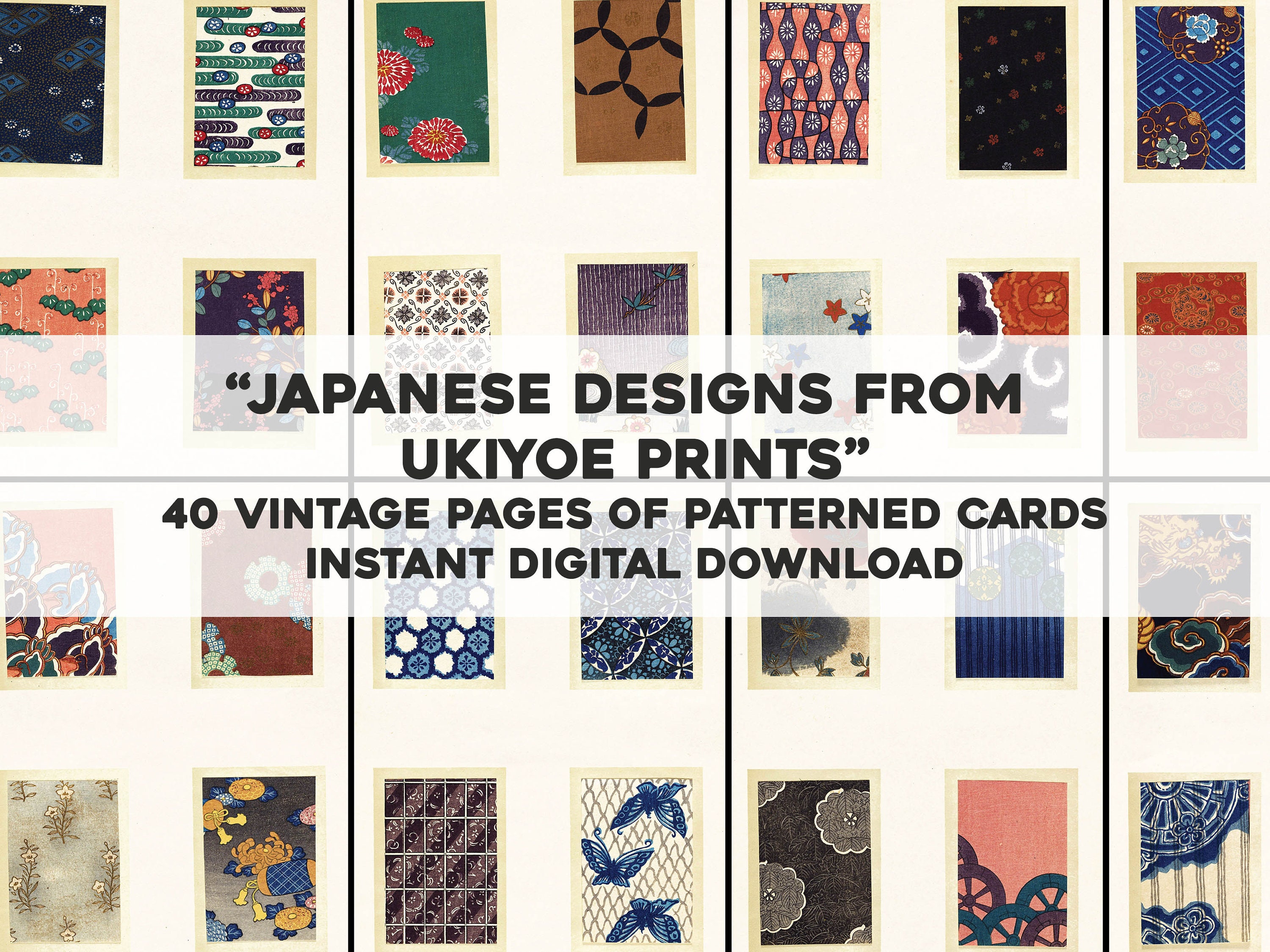 Old Japanese Woodblock Art Patterns - Etsy Old Japanese Woodblock Art Patterns - Etsy