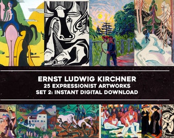 エルンスト・ルートヴィヒ・キルヒナーの表現主義絵画 25 点 | 高画質