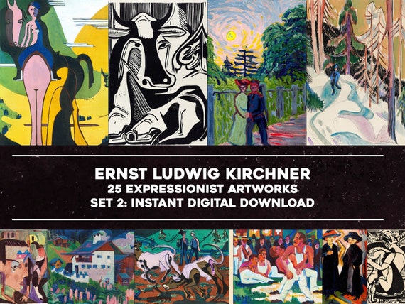 エルンスト・ルートヴィヒ・キルヒナーの表現主義絵画 25 点 | 高画質