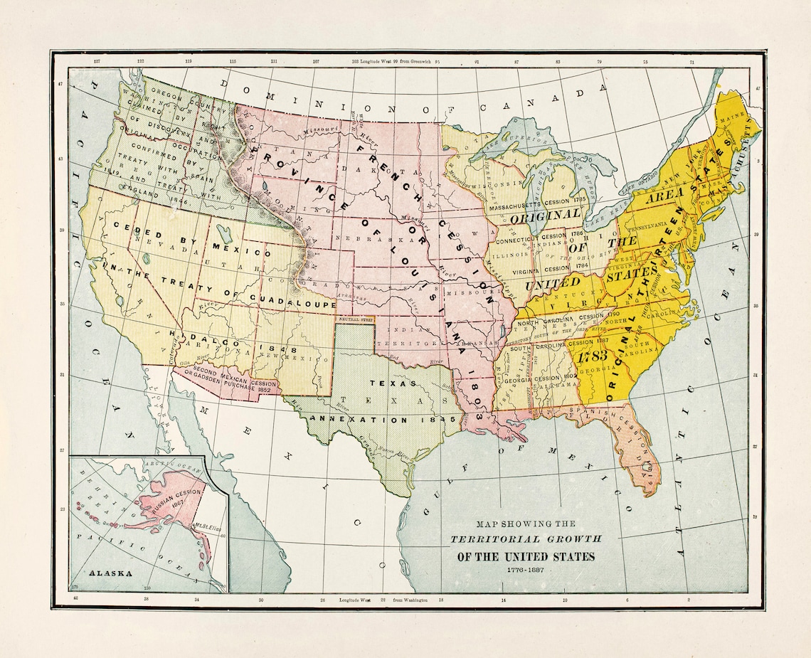 9 Vintage American Historical Maps - Il 1140xN.4645096749 Nm53 
