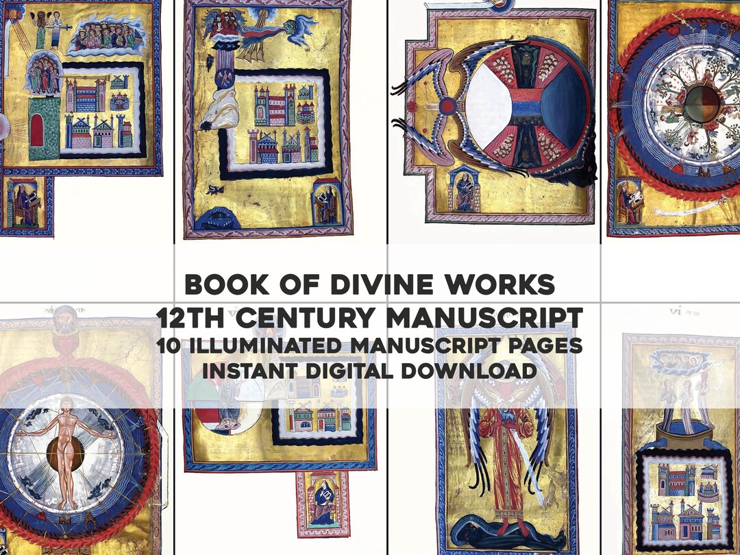 10 Beautiful Illuminated Manuscript Images | HQ Restored Vintage Image ...