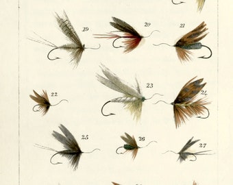 blacker's art of fly making fishing lure 20 Blacker's Art of Fly Making Fishing Flies Illustrations | Image  Bundle/printable Wall Art | Instant Digital Download | Commercial Use