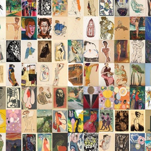 130 pcs Abstract & Expressionism Art COLLAGE KIT set 4&quot;x6&quot; | HQ Image Bundle/ Printable Wall Art | Instant Digital Download Commercial Use 1