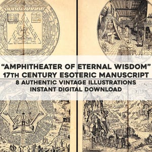 8 geweldige esoterische afbeeldingen | Bron vintage afbeeldingbundel HQ | Directe digitale download, commercieel gebruik