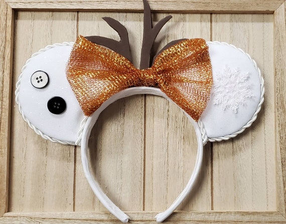 Olaf Inspired Pom Pom Ears