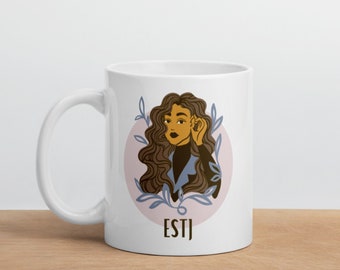 ESTJ Tasse, ESTJ Geschenk, Extrovertierte Tasse, Extrovertiertes Geschenk für Extrovertierte, MBTI Tasse, Myers Briggs, Executive Mug, Persönlichkeitstyp, Psychologie Tasse