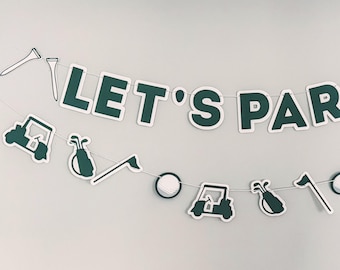 Let's Part-Tee Banner, Golf Party Decoration