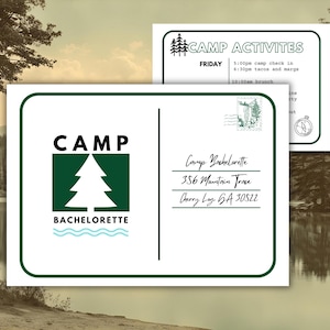 Camp Bachelorette Itinerary, Bachelorette Party Itinerary, Last Trail Before the Veil, Camp Themed Bachelorette, Bachelorette Party Agenda