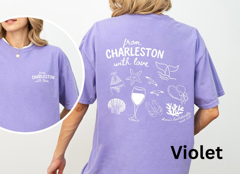 Custom Coastal Bachelorette T-Shirt: Personalized Beach Trip Tee image 3