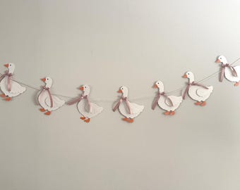 Silly Goose Banner | Goose Birthday Banner | Pink Bow Goose Decor | One Silly Goose Party | Goose Theme Baby Shower Farm Animal Party Decor