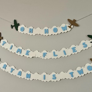 De tijd vliegt verjaardagsdecor, de tijd vliegt verjaardagsfeestje, vintage vliegtuig, de tijd vliegt eerste verjaardag, verjaardagsfeestje, de tijd vliegt banner