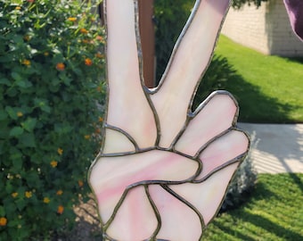 Peace sign (Stained glass Suncatcher)