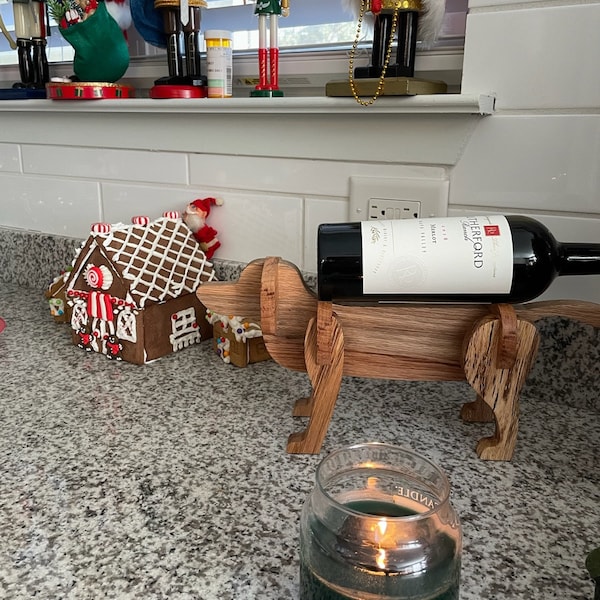 Dog Wine Bottle Holder Etsy