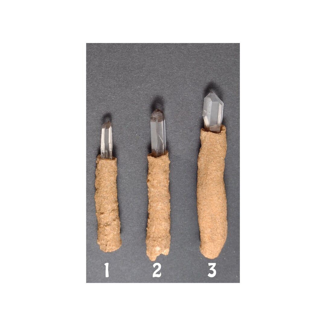 Select From 3 LIGHTNING WANDS 100 Natural Quartz and Fulgurite Wand