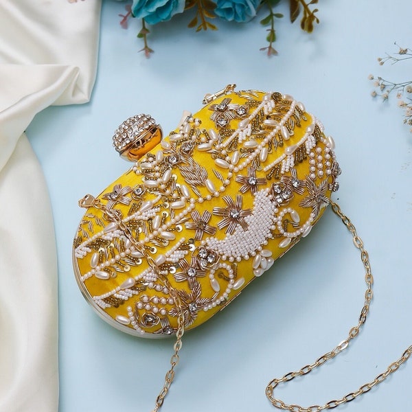 Yellow Clutch Etsy