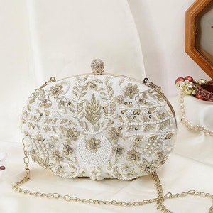 Oversized white clutch bag clearance